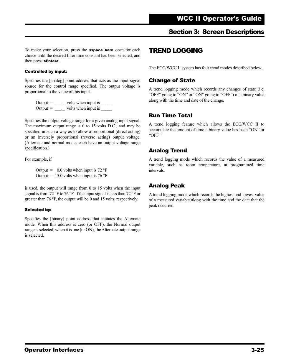 Trend logging | WattMaster WCC II User Manual | Page 57 / 252