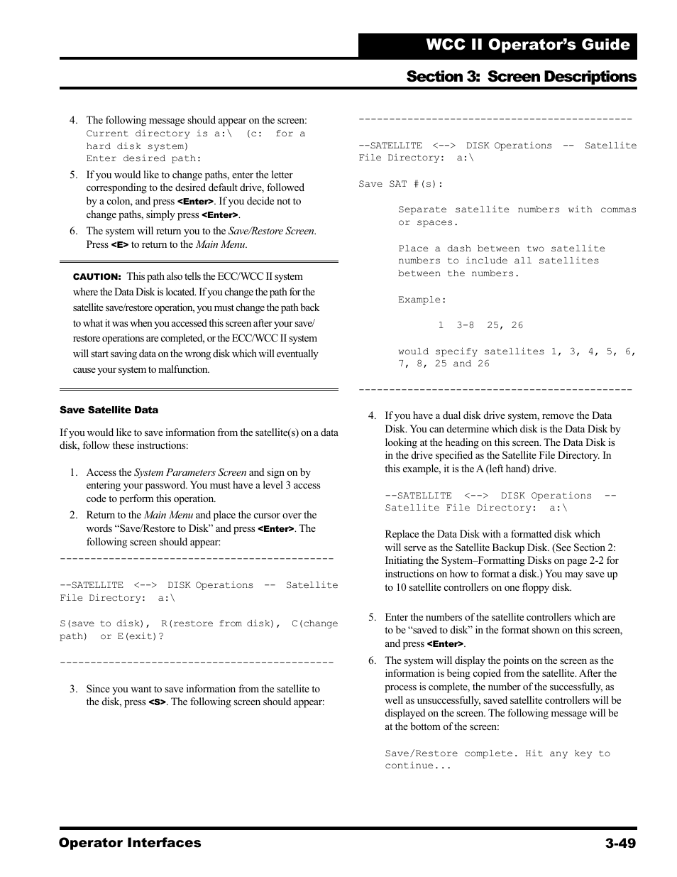 Operator interfaces 3-49 | WattMaster WCC II User Manual | Page 81 / 252