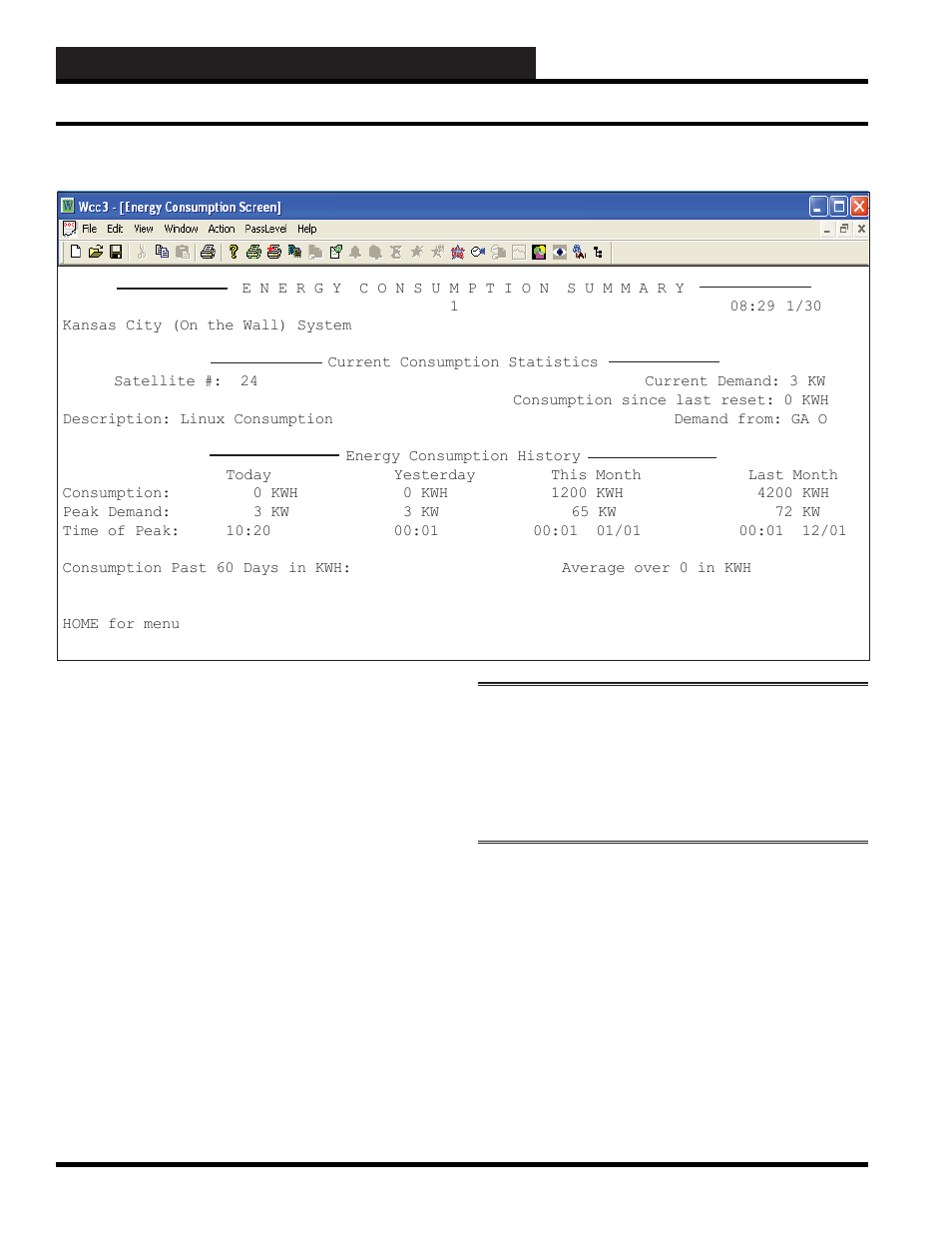 Wcc3.exe screen descriptions, Energy consumption screen | WattMaster WM-WCC3-TGD-01B User Manual | Page 216 / 846