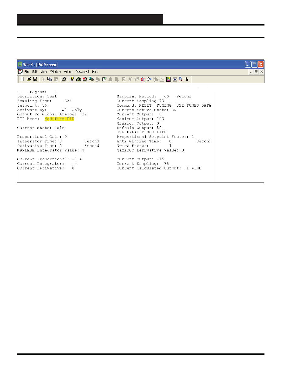 Wcc3.exe screen descriptions, Modified pid programs screen | WattMaster WM-WCC3-TGD-01B User Manual | Page 230 / 846