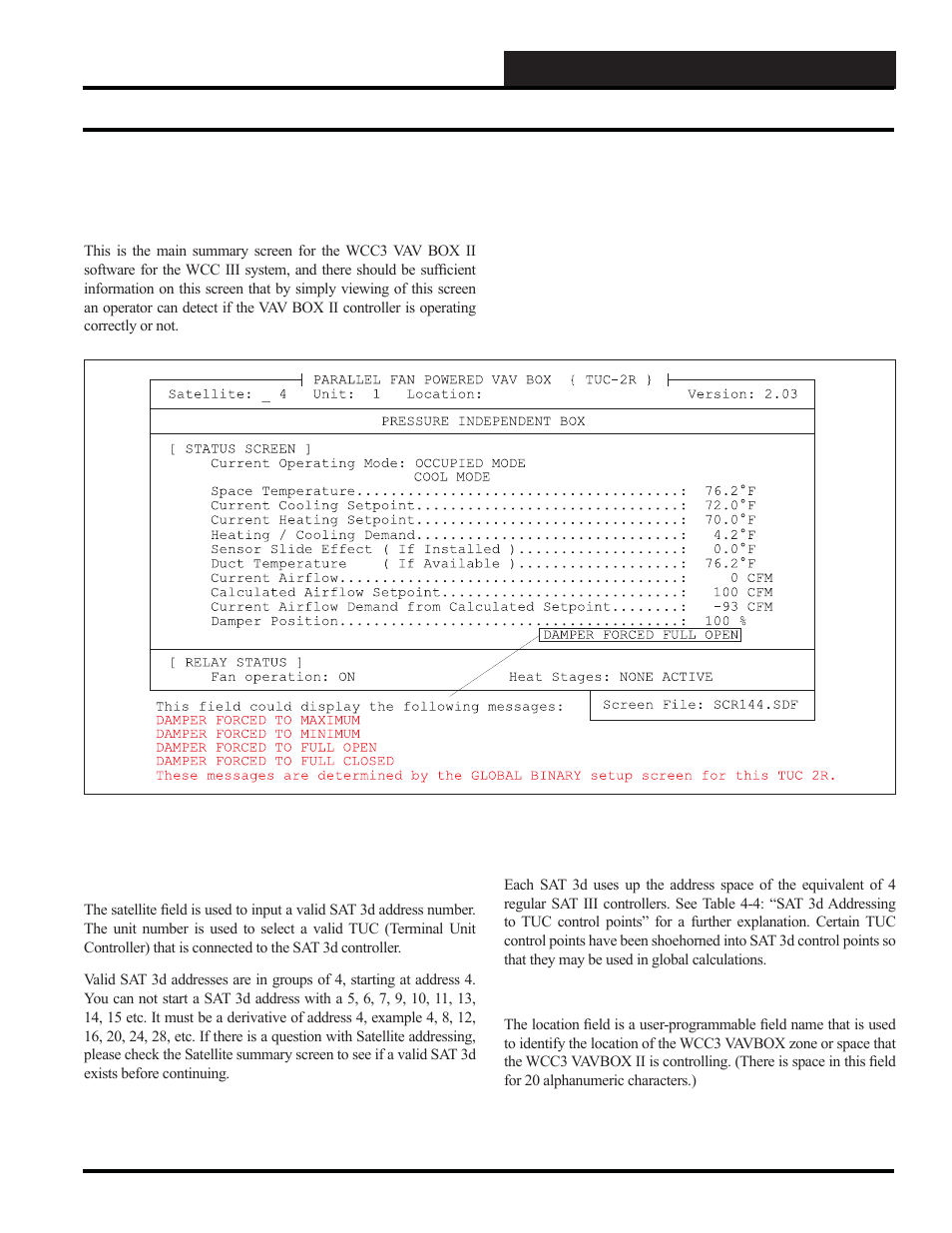 Scuscr.exe screens, Parallel fan powered pressure independent screens | WattMaster WM-WCC3-TGD-01B User Manual | Page 361 / 846