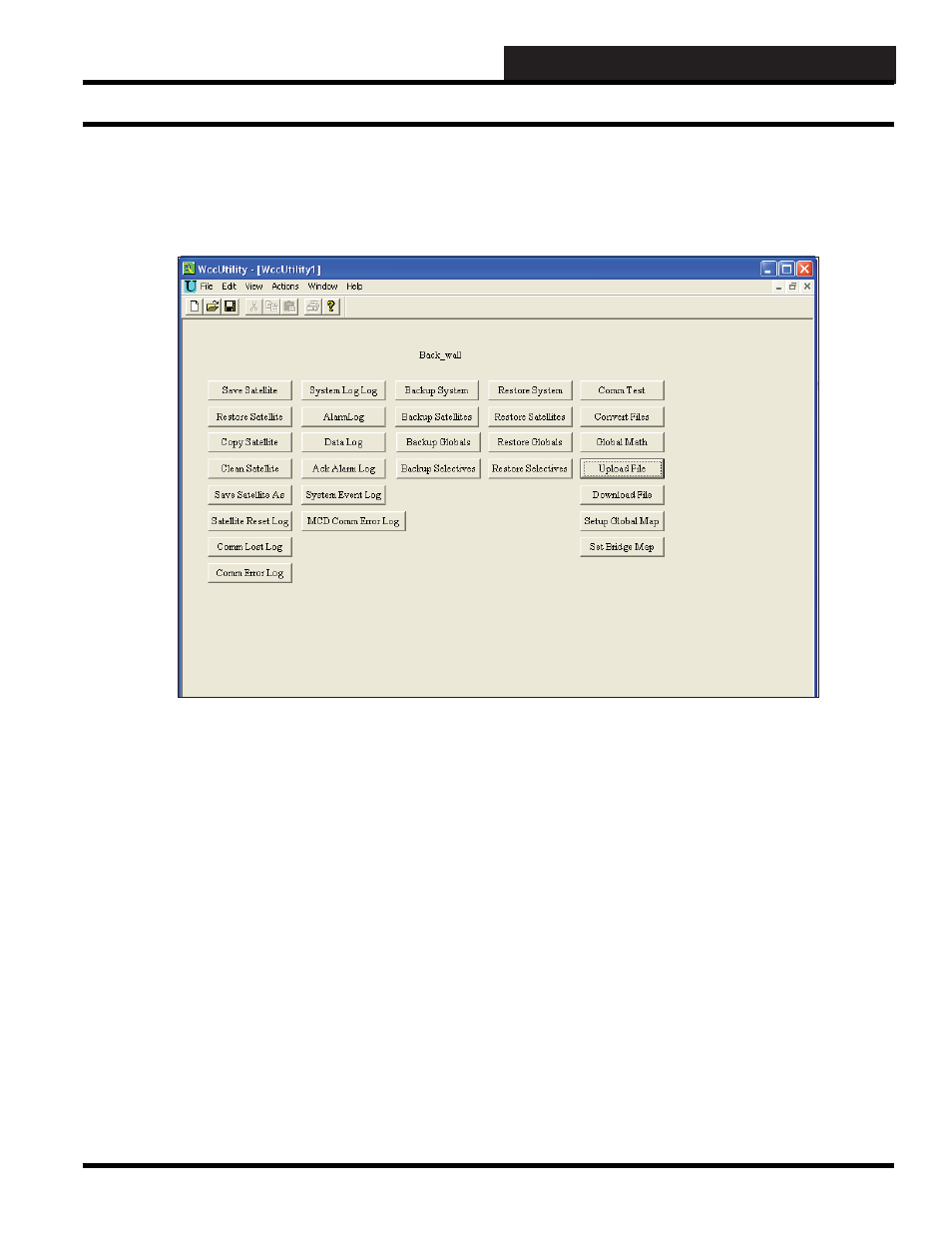 Wccutility.exe screens, Wccutility screens utility screen, Main utility screen | WattMaster WM-WCC3-TGD-01B User Manual | Page 387 / 846