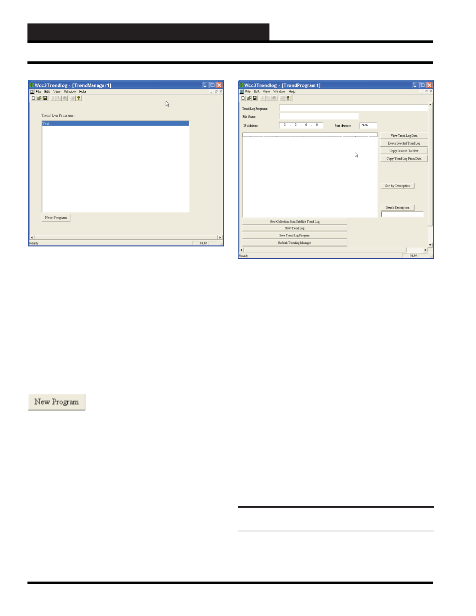 Trendlog.exe program, Running the program | WattMaster WM-WCC3-TGD-01B User Manual | Page 442 / 846