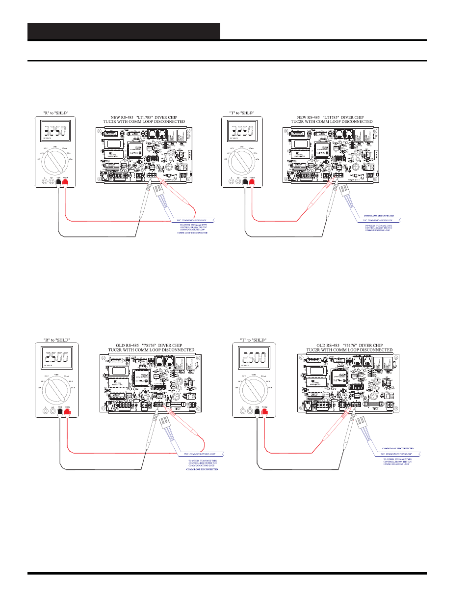 Rs-485 communications, Tuc-2r troubleshooting with a digital voltmeter | WattMaster WM-WCC3-TGD-01B User Manual | Page 466 / 846