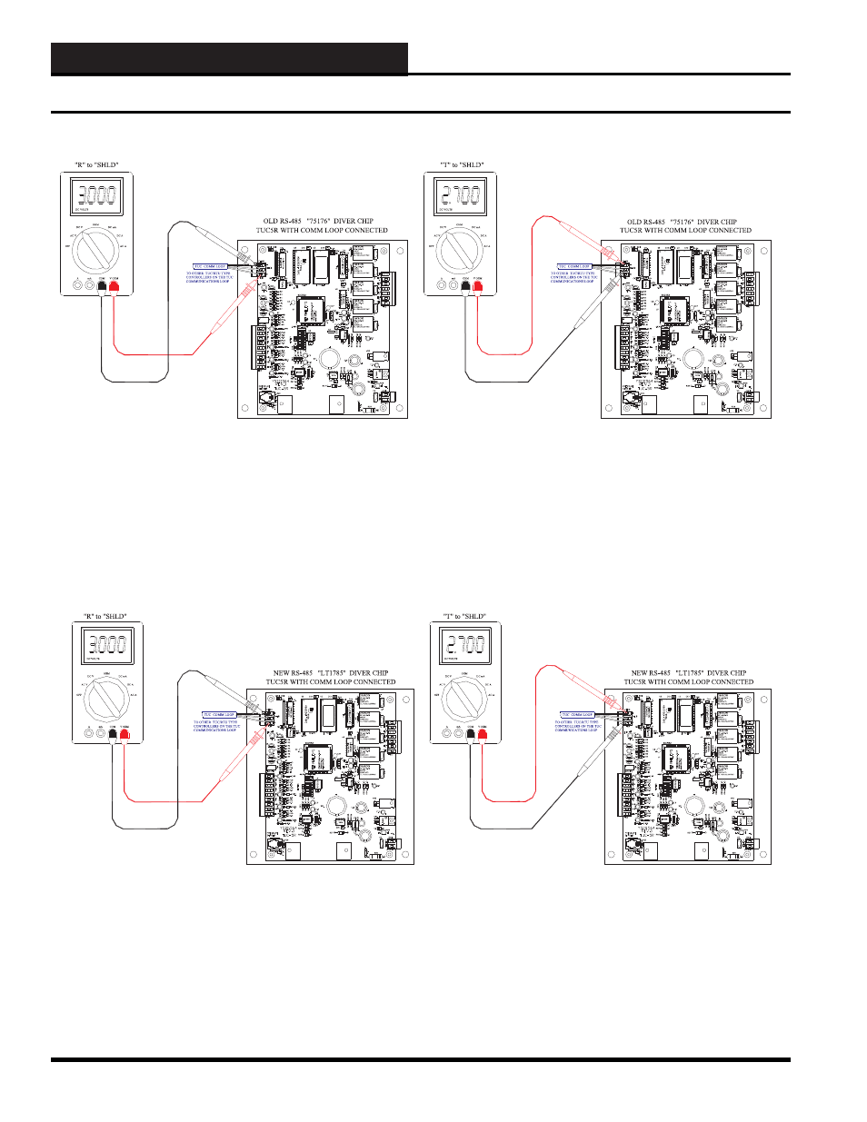 Rs-485 communications, Tuc-5r troubleshooting with a digital voltmeter | WattMaster WM-WCC3-TGD-01B User Manual | Page 470 / 846