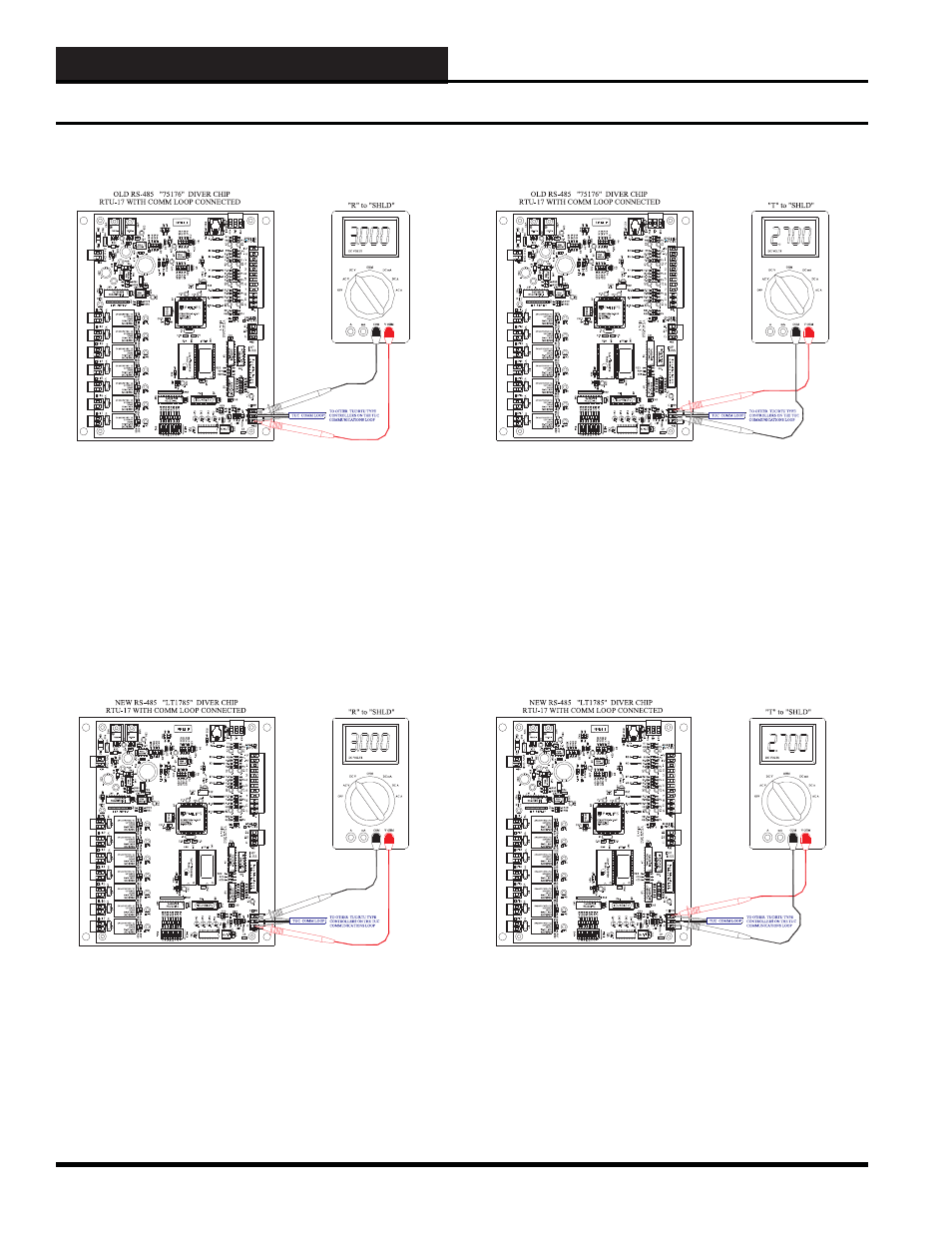 Rs-485 communications, Rtu-17 troubleshooting with a digital voltmeter | WattMaster WM-WCC3-TGD-01B User Manual | Page 472 / 846