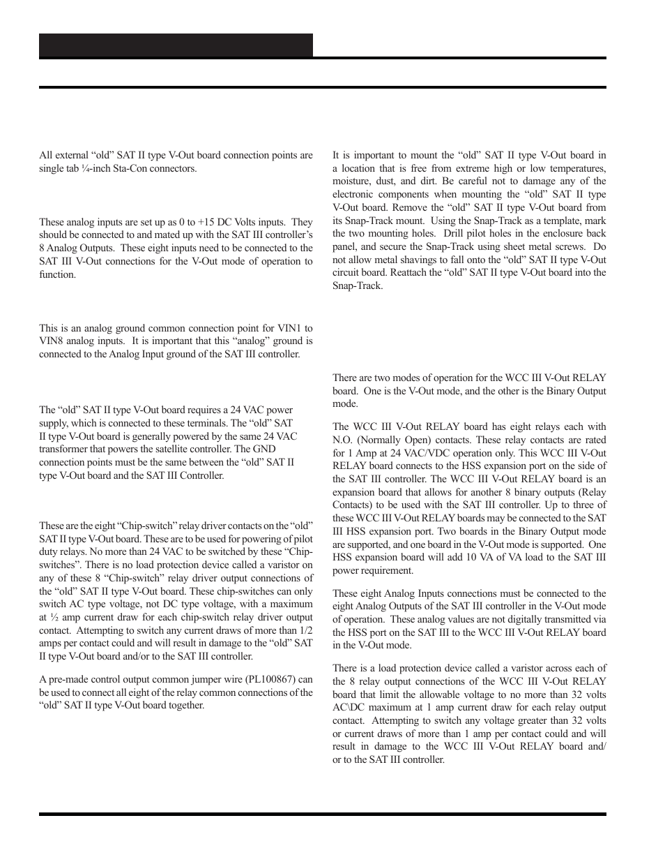 Wcc iii installation, Wcc iii v-out relay board sequence (ss5008), Wcc iii v-out relay board | WattMaster WM-WCC3-TGD-01B User Manual | Page 532 / 846