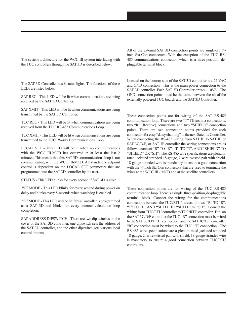 Wcc iii installation guide, Sat 3d controller | WattMaster WM-WCC3-TGD-01B User Manual | Page 553 / 846