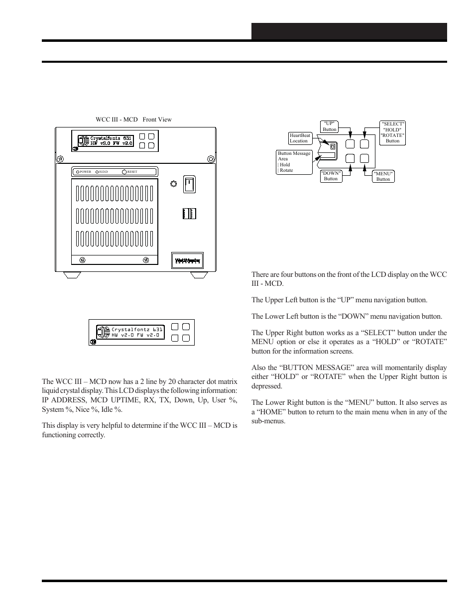 Wcc iii installation guide, Wcc iii - mcd display wcc iii - mcd lcd display, Wcc iii technical guide 12-73 | WattMaster WM-WCC3-TGD-01B User Manual | Page 569 / 846