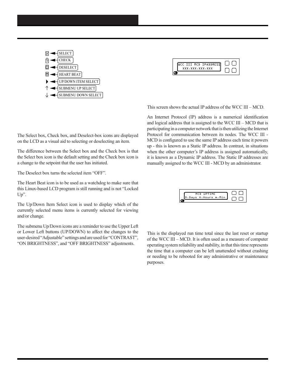 Wcc iii installation, Wcc iii - mcd lcd display, Wcc iii technical guide 12-74 | WattMaster WM-WCC3-TGD-01B User Manual | Page 570 / 846