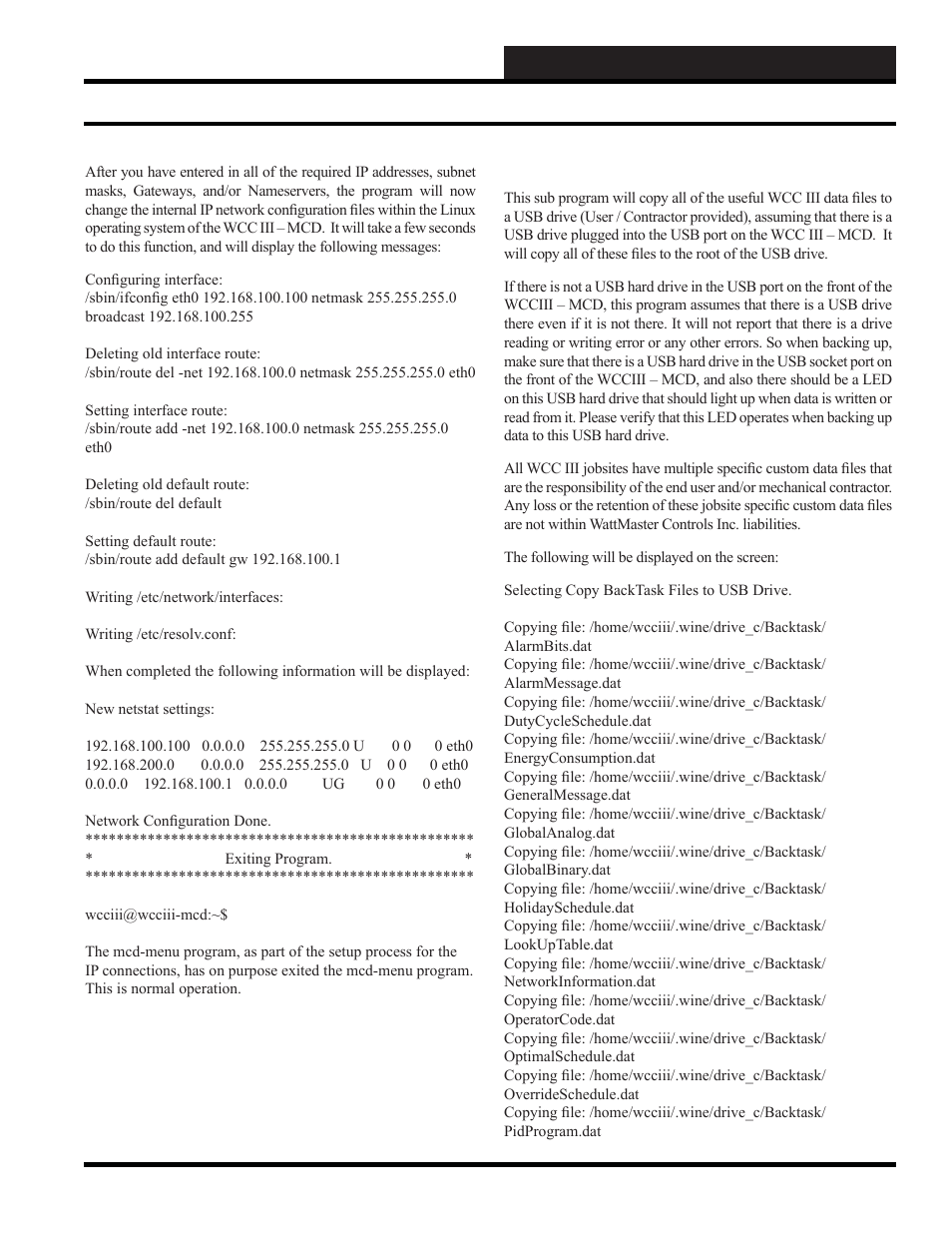 Wcc iii installation guide, Using the mcd-menu program | WattMaster WM-WCC3-TGD-01B User Manual | Page 577 / 846