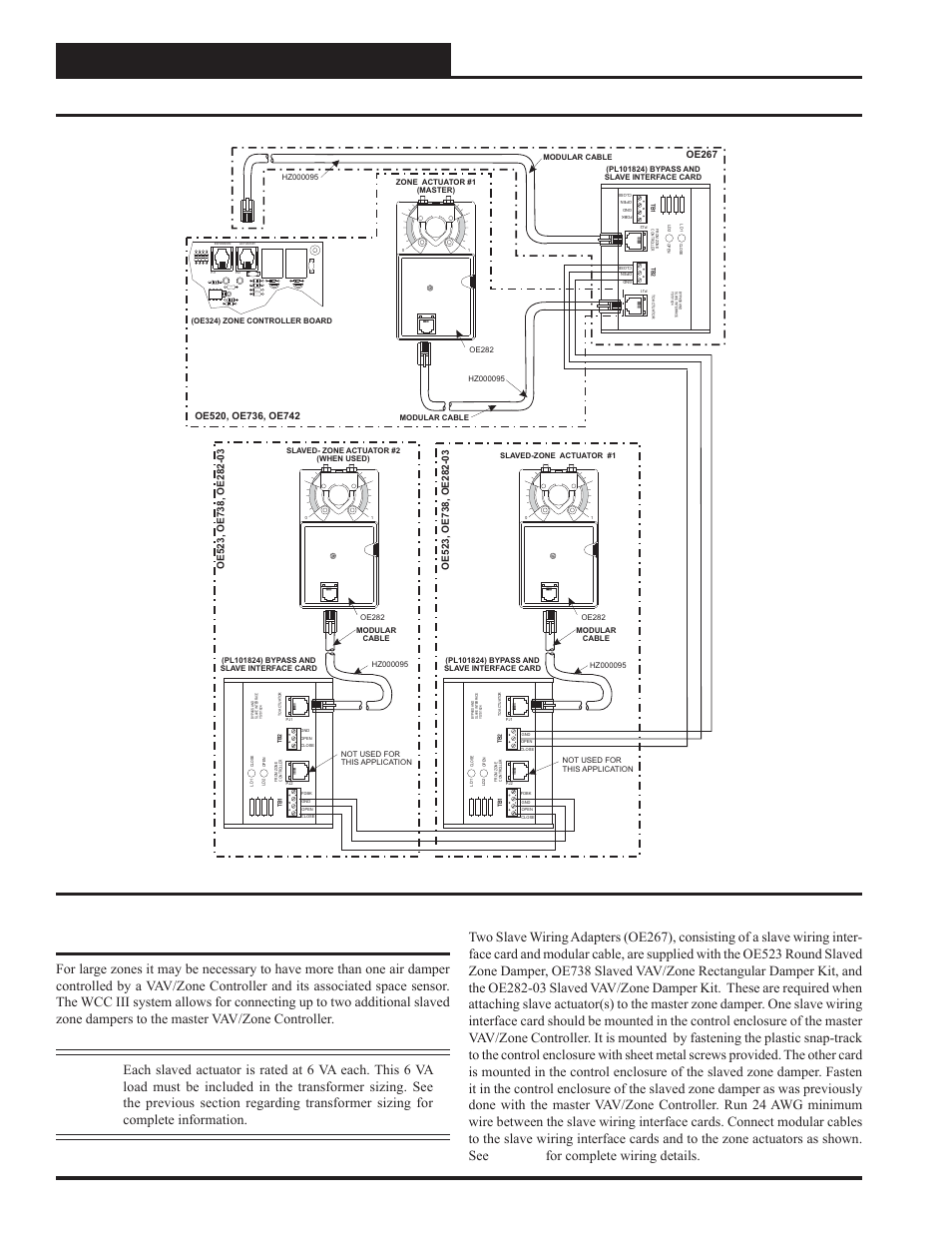 Controller installation & wiring, Figure 6: slaved zone wiring & connection diagram | WattMaster WM-WCC3-TGD-01B User Manual | Page 778 / 846