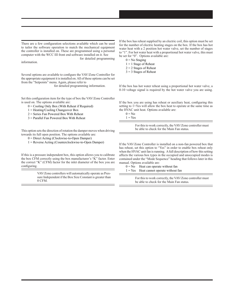 Vav/zone confi guration, Sequence of operations | WattMaster WM-WCC3-TGD-01B User Manual | Page 825 / 846