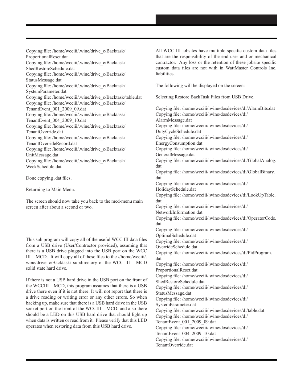 Initiating the system, Using the mcd-menu program | WattMaster WCC III part 3 User Manual | Page 23 / 44