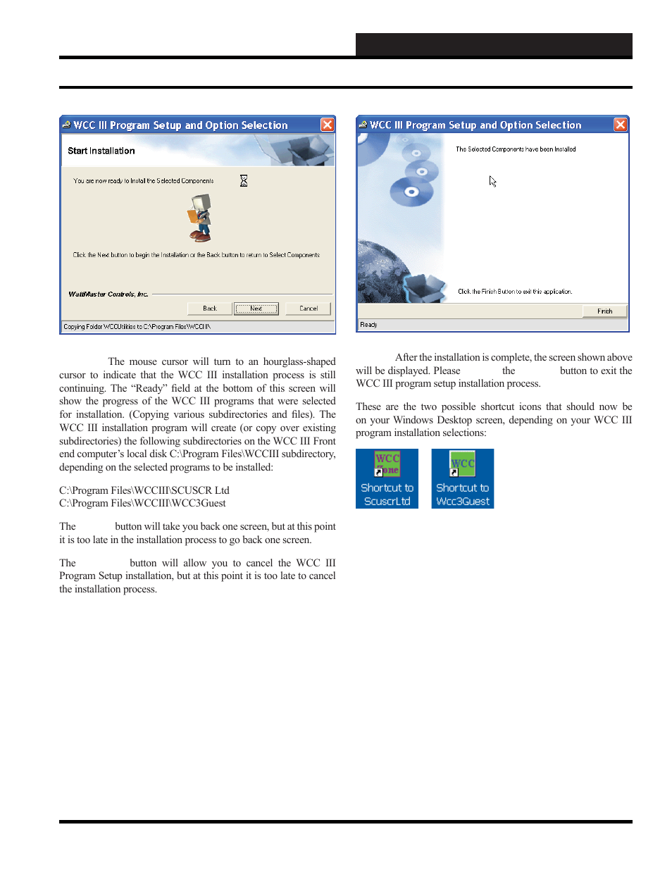 Initiating the system, Limited wcc3 installation | WattMaster WCC III part 3 User Manual | Page 7 / 44