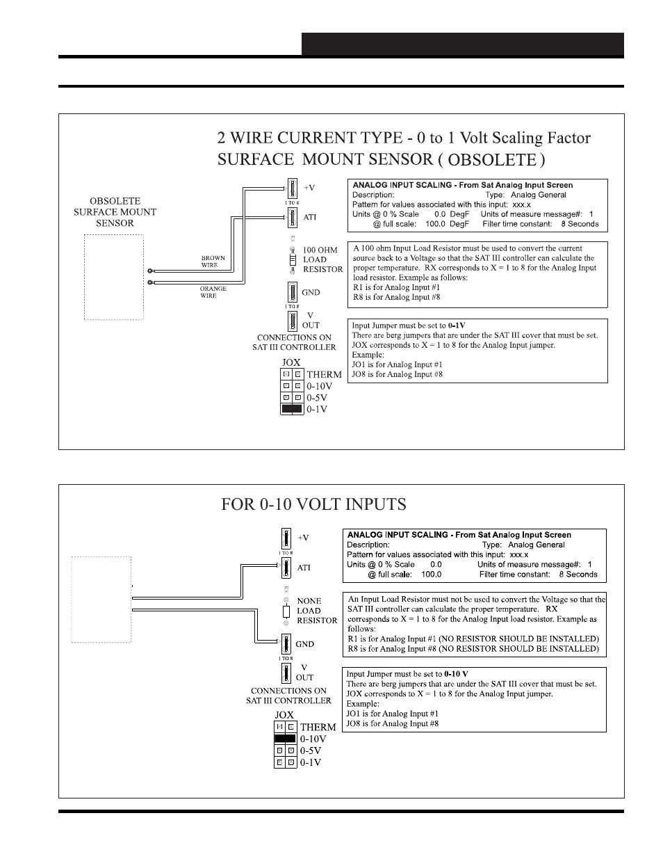 For 0-10 volt inputs | WattMaster WCC III part 4 User Manual | Page 37 / 198