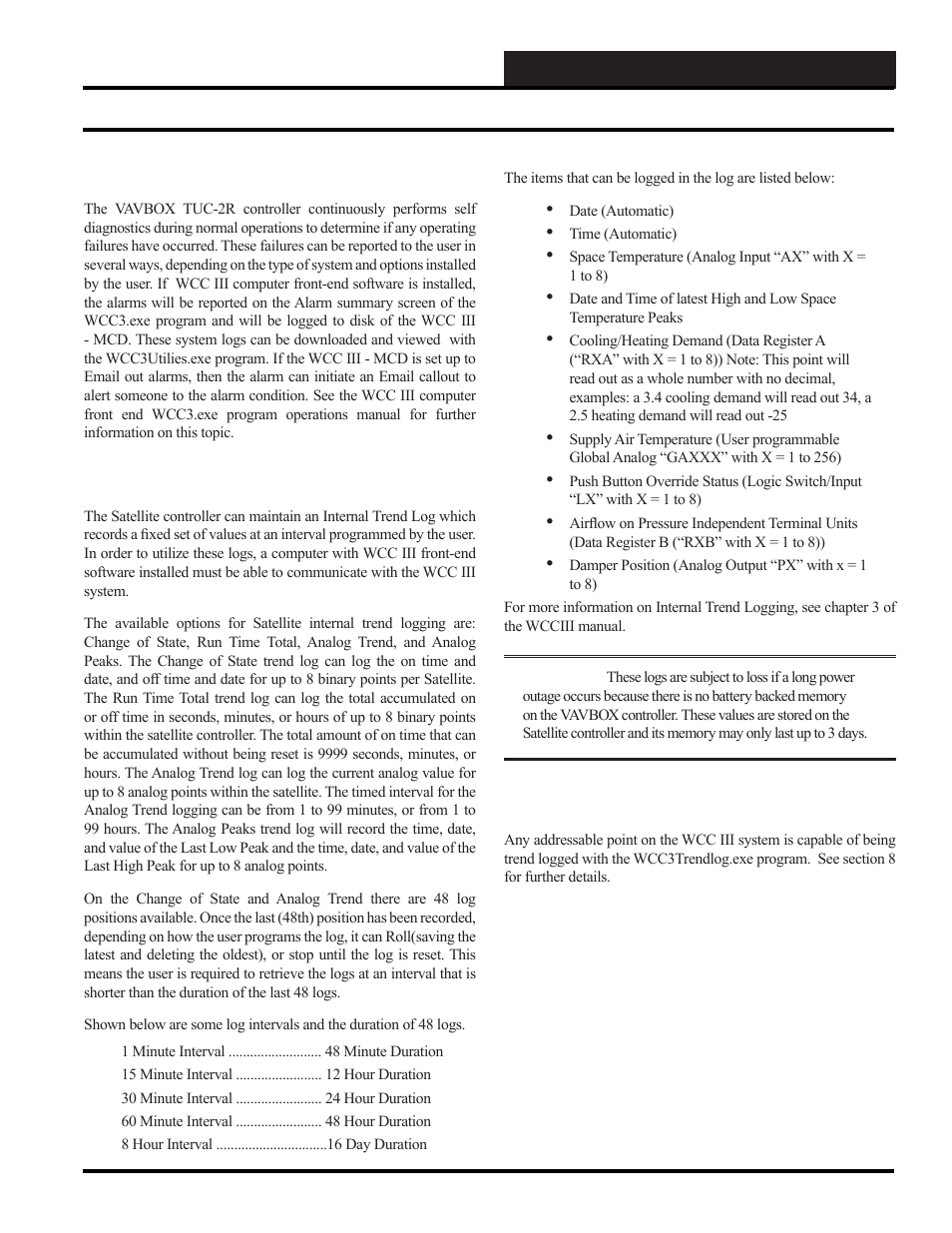 Scuscr.exe screens, Wcc iii vav box iii trend logging | WattMaster WCC III part 5 User Manual | Page 17 / 72
