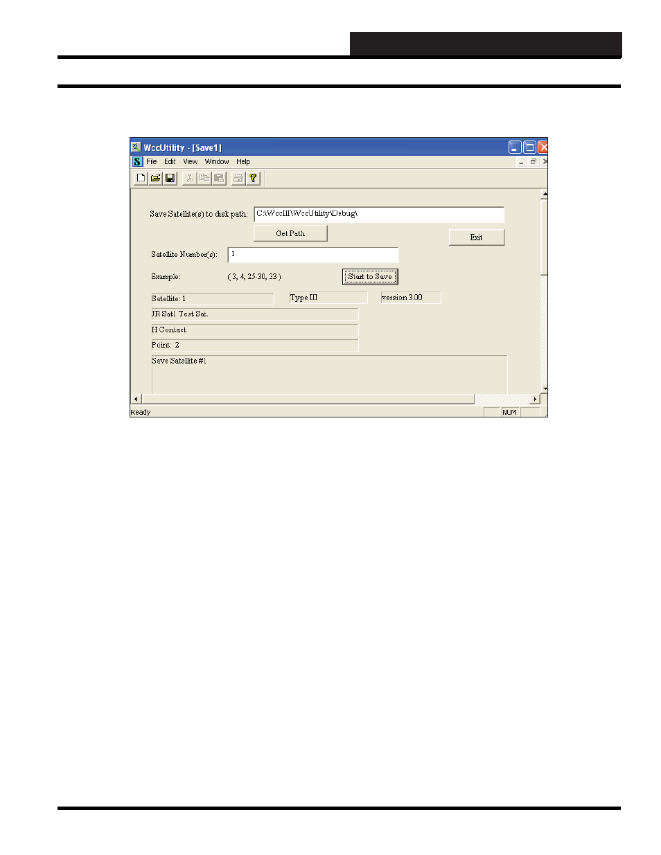 Wccutility.exe screens, Save satellite screen save satellite screen | WattMaster WCC III part 6 User Manual | Page 9 / 44