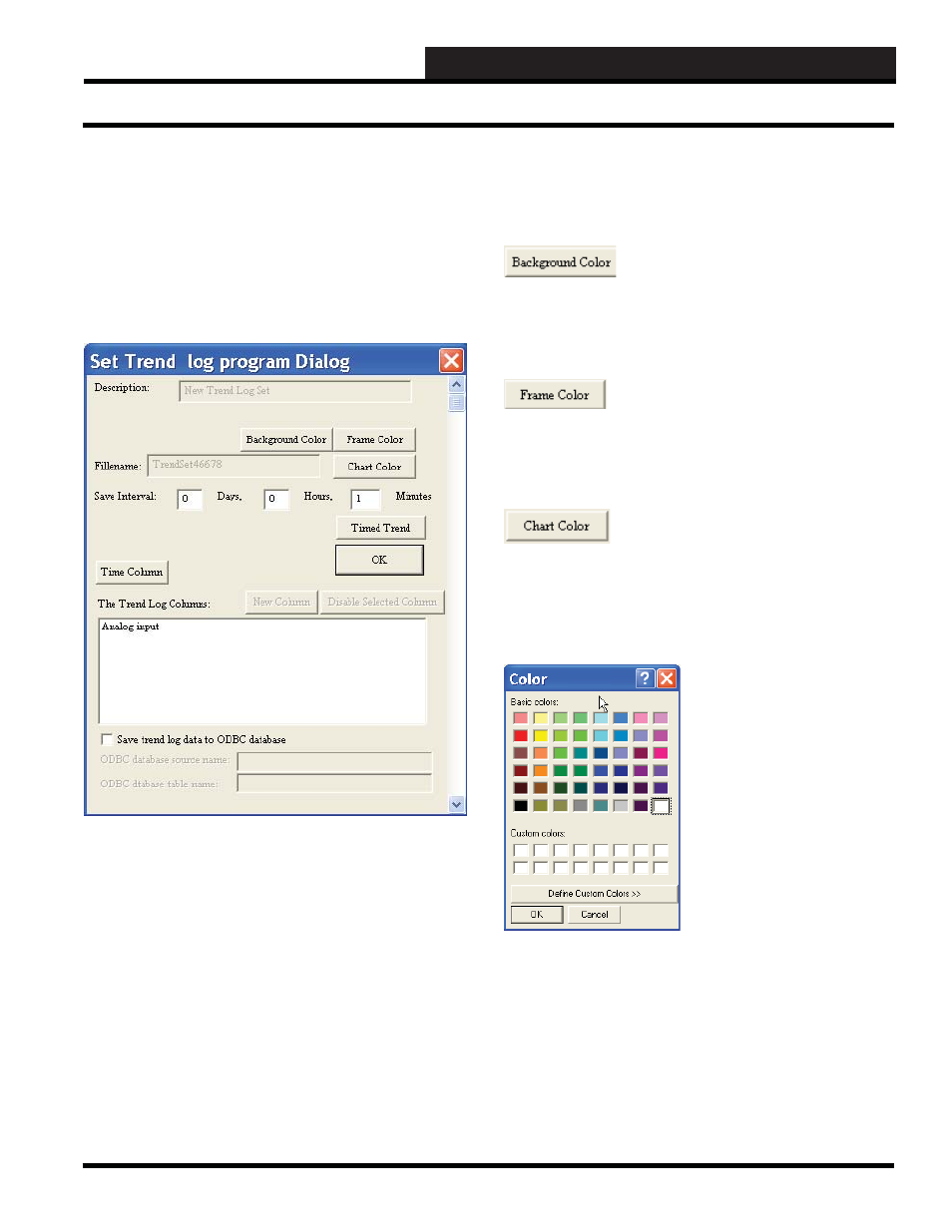 Trendlog.exe program, Running the program | WattMaster WCC III part 9 User Manual | Page 7 / 12