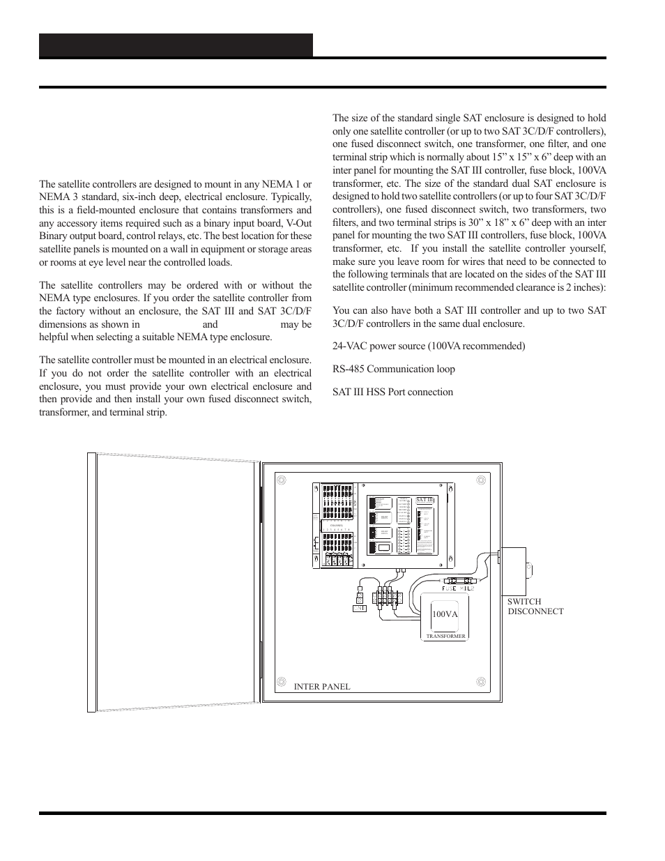 Wcc iii installation satellite controller, Satellite controller enclosure mounting, Wcc iii technical guide 12-10 | Mounting in an enclosure | WattMaster WCC III part 12 User Manual | Page 12 / 88