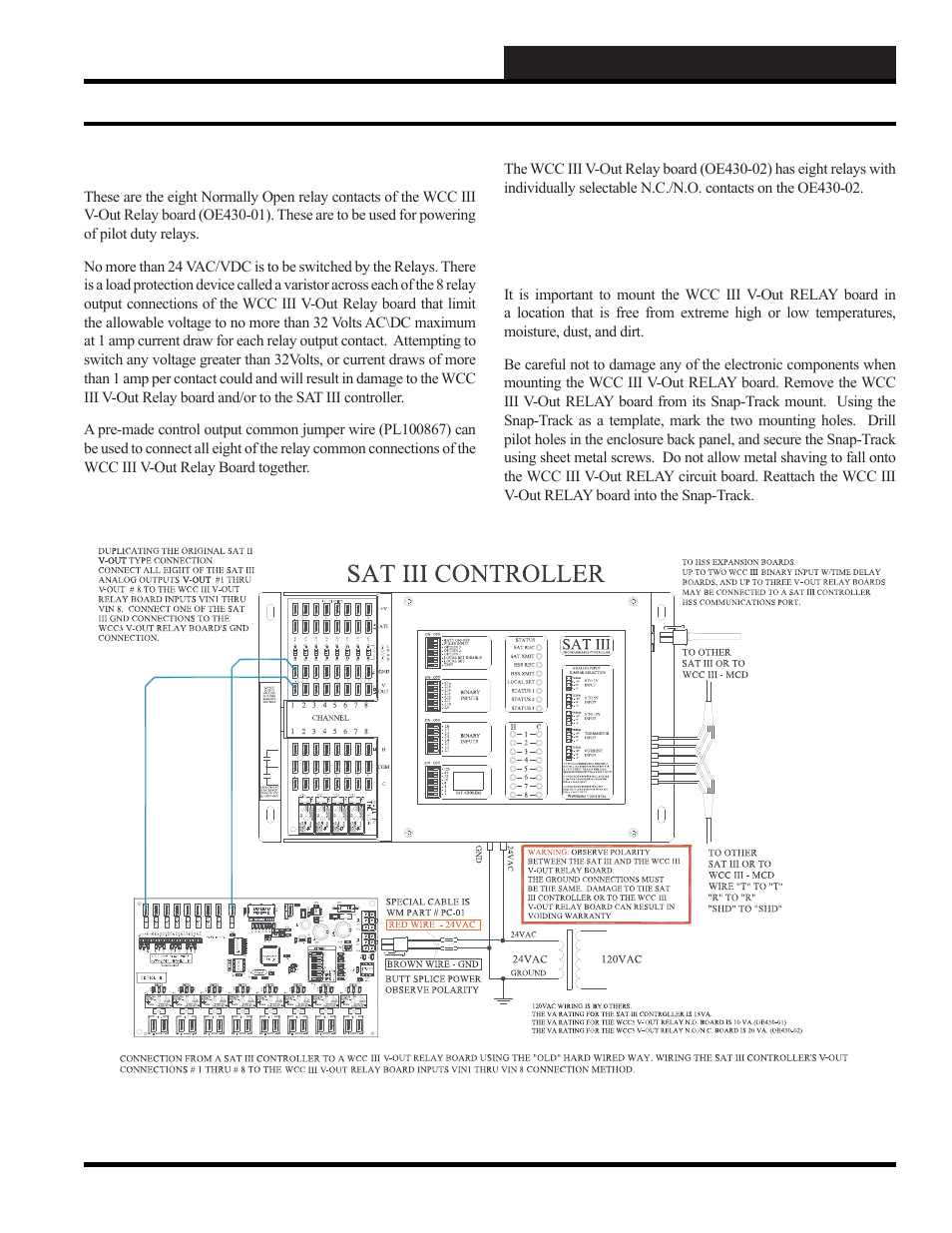 Wcc iii installation guide, Wcc iii v-out relay board installation | WattMaster WCC III part 12 User Manual | Page 41 / 88