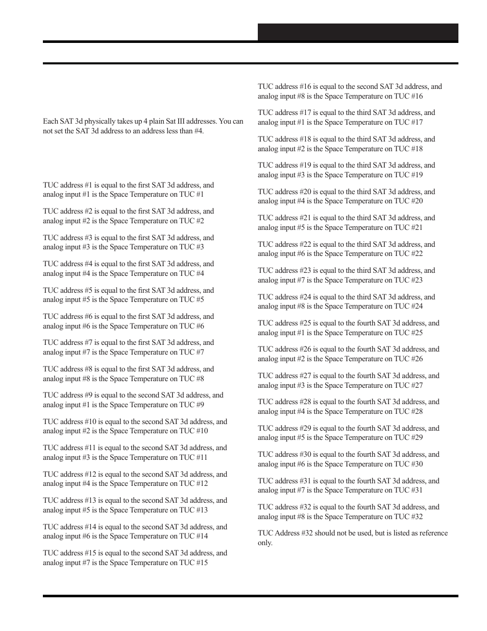 Wcc iii installation guide, Tuc controllers to sat 3d addressing | WattMaster WCC III part 12 User Manual | Page 63 / 88