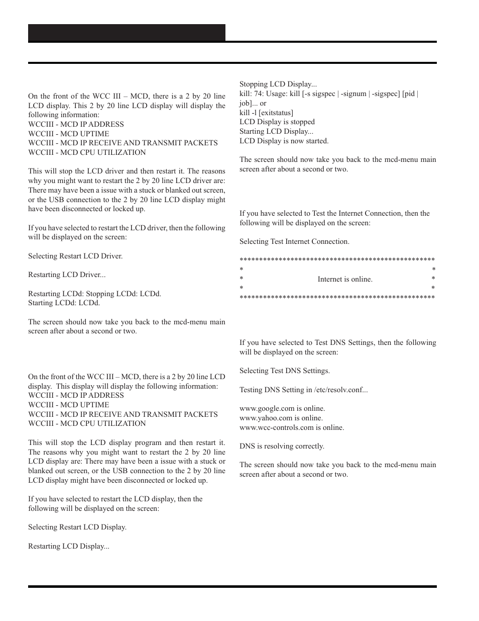 Wcc iii installation using the mcd-menu program | WattMaster WCC III part 12 User Manual | Page 86 / 88