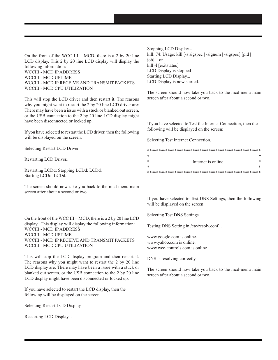 Wcc iii - mcd installation guide, Using the mcd-menu program | WattMaster WCC III part 13 User Manual | Page 23 / 28