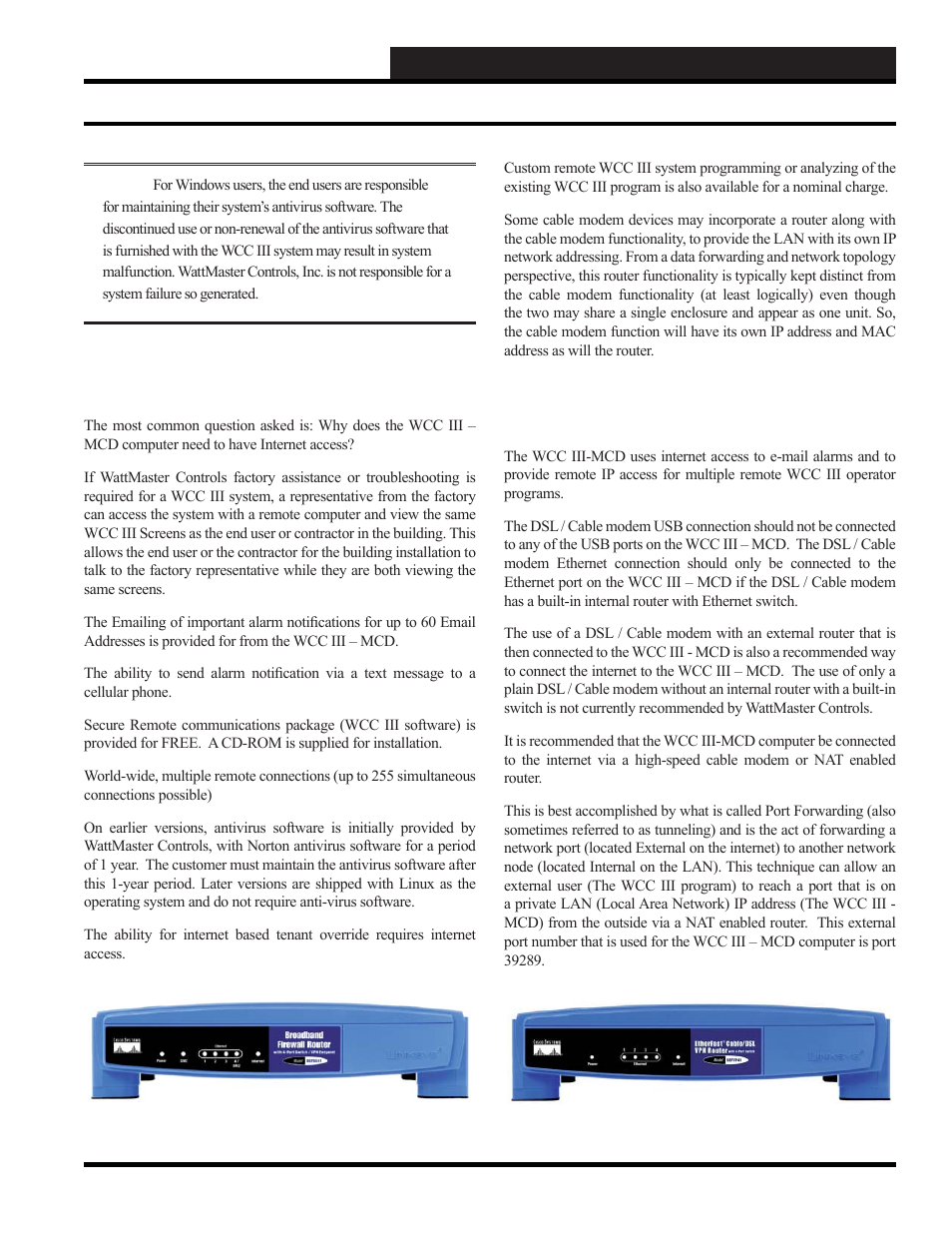 Wcc iii - mcd installation guide, Wcc iii – mcd internet access, Wcc iii - mcd internet access | WattMaster WCC III part 13 User Manual | Page 5 / 28