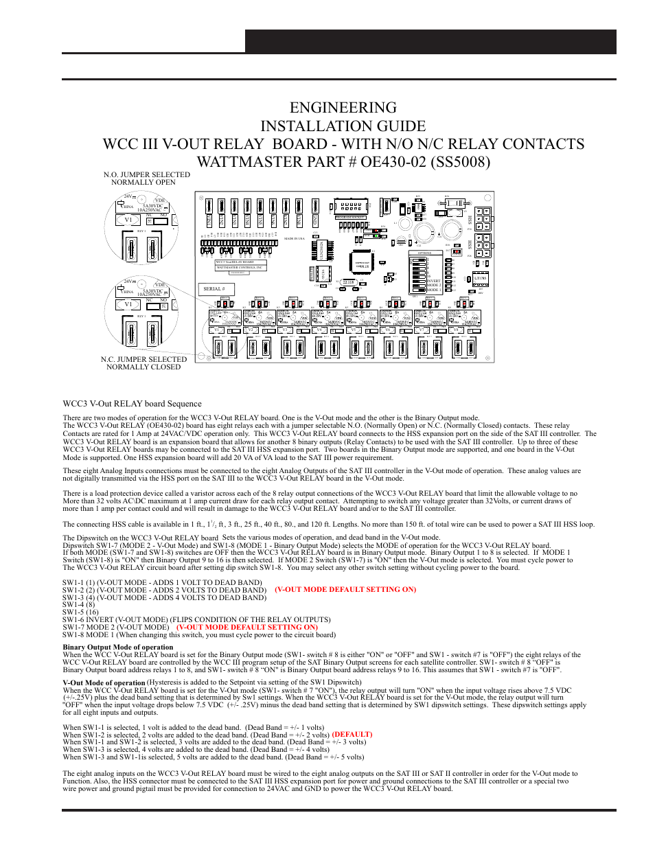 Wcc3 v-out relay board sequence, P2 p3 v1 | WattMaster WCC III part 17 User Manual | Page 7 / 10