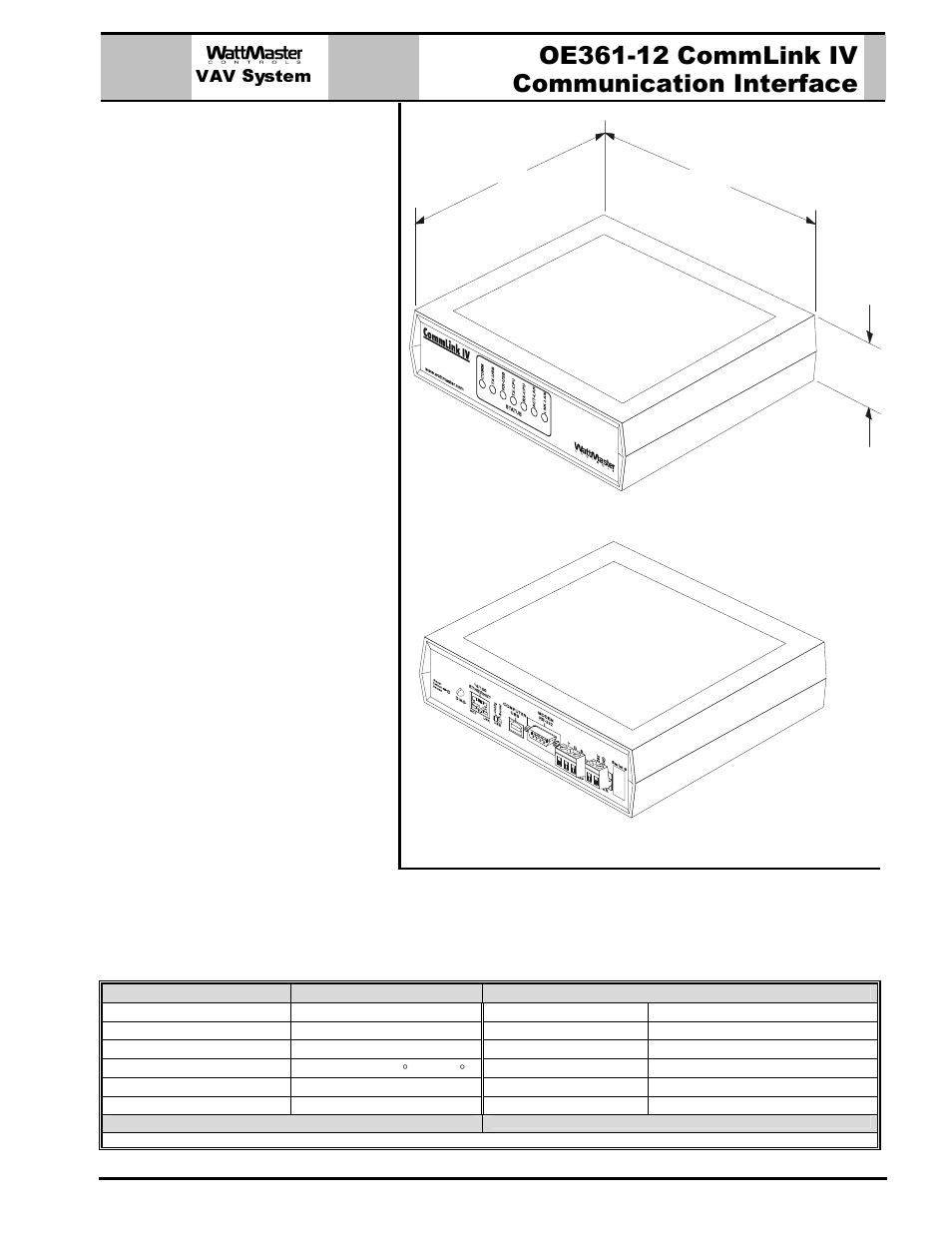 Vav system, Description, Mounting | WattMaster MG331-21-VAVCAV User Manual | Page 16 / 45