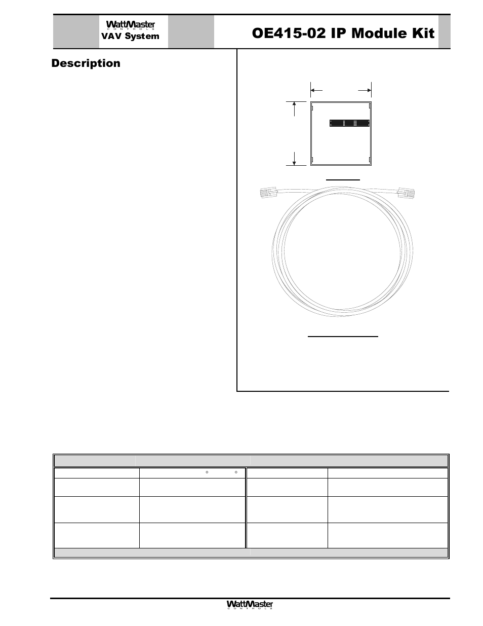 Vav system, Description | WattMaster MG331-21-VAVCAV User Manual | Page 21 / 45