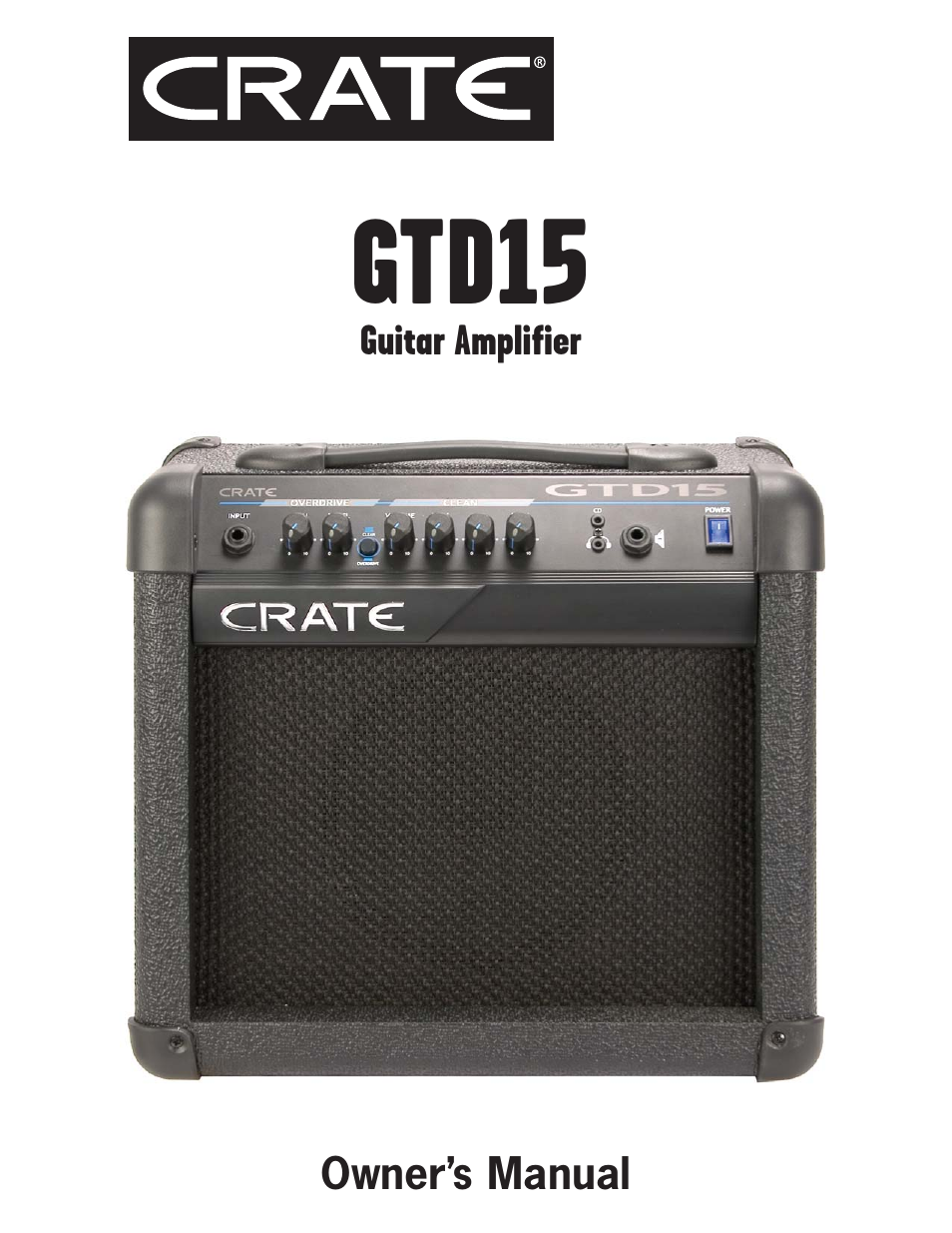 Crate Amplifiers GTD15 User Manual | 4 pages