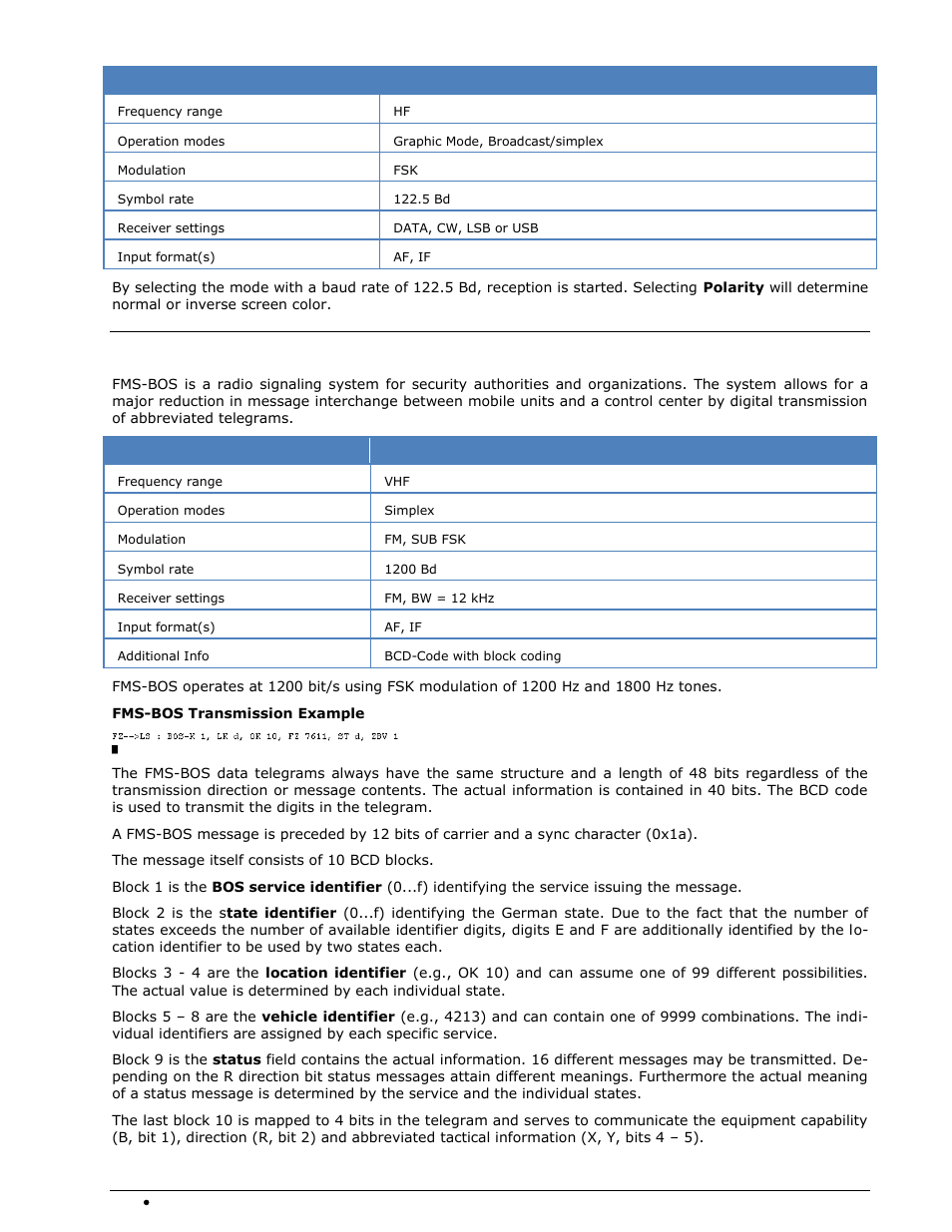 Fms-bos | Wavecom W-SPECTRA (Automatic Monitoring System) V1.1.0 User Manual | Page 114 / 292