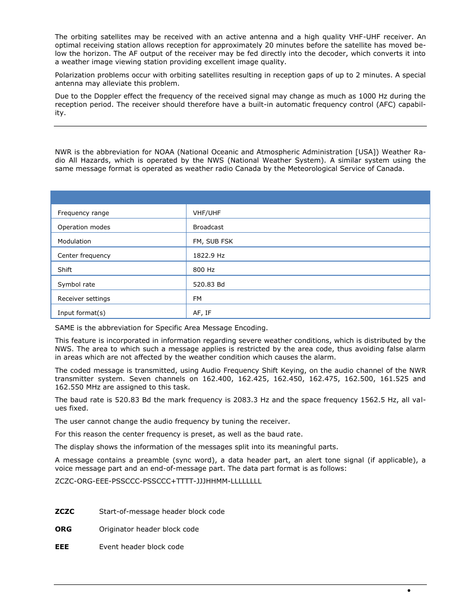 Nwr-same | Wavecom W-SPECTRA (Automatic Monitoring System) V1.1.0 User Manual | Page 147 / 292