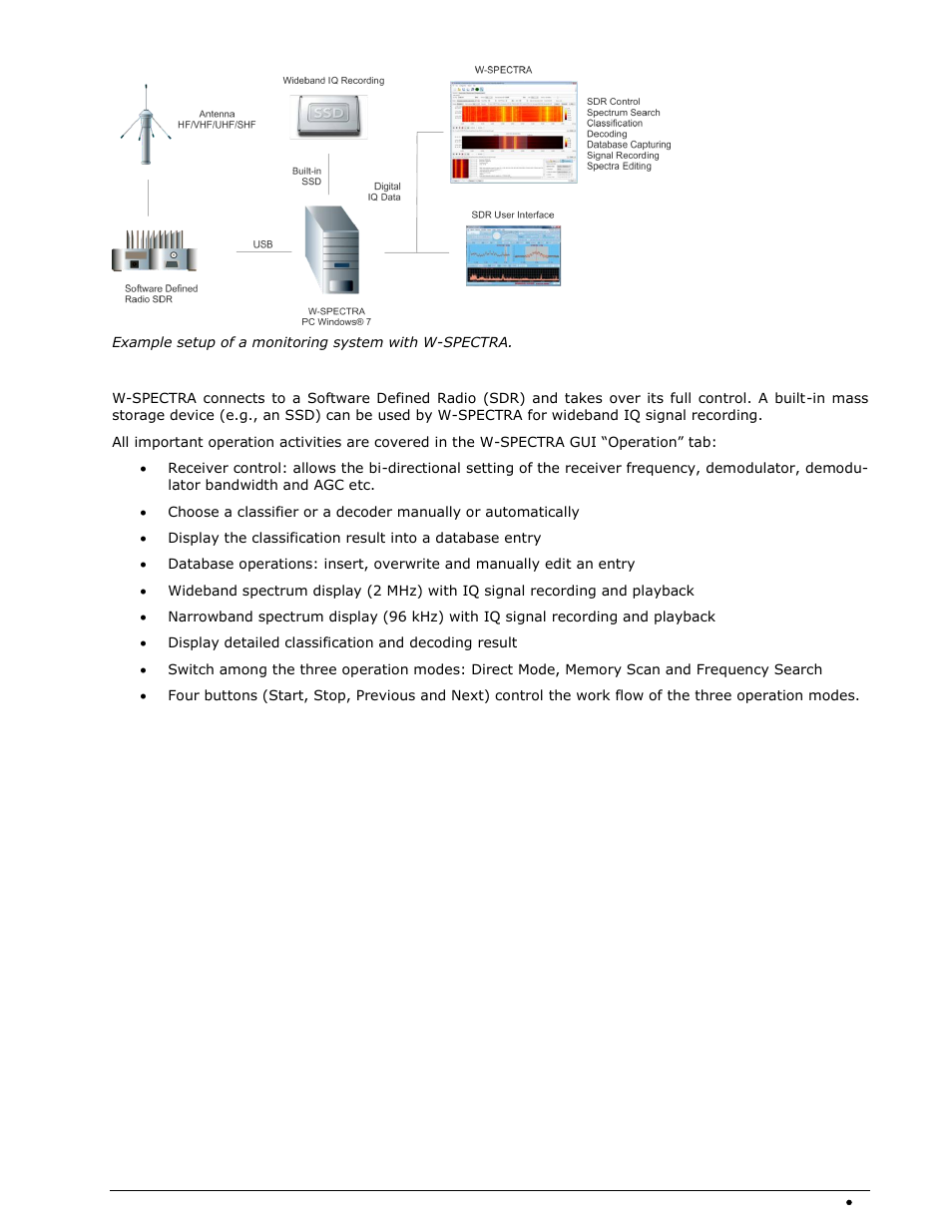 Wavecom W-SPECTRA (Automatic Monitoring System) V1.1.0 User Manual | Page 15 / 292