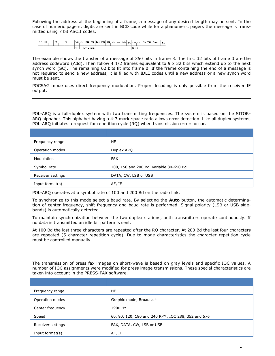 Pol-arq, Press-fax | Wavecom W-SPECTRA (Automatic Monitoring System) V1.1.0 User Manual | Page 165 / 292