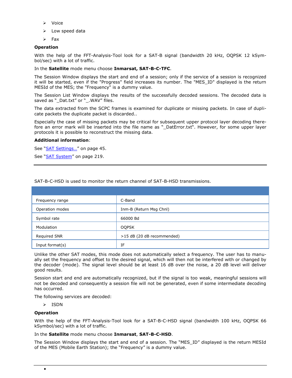 Sat-b-c-hsd | Wavecom W-SPECTRA (Automatic Monitoring System) V1.1.0 User Manual | Page 174 / 292