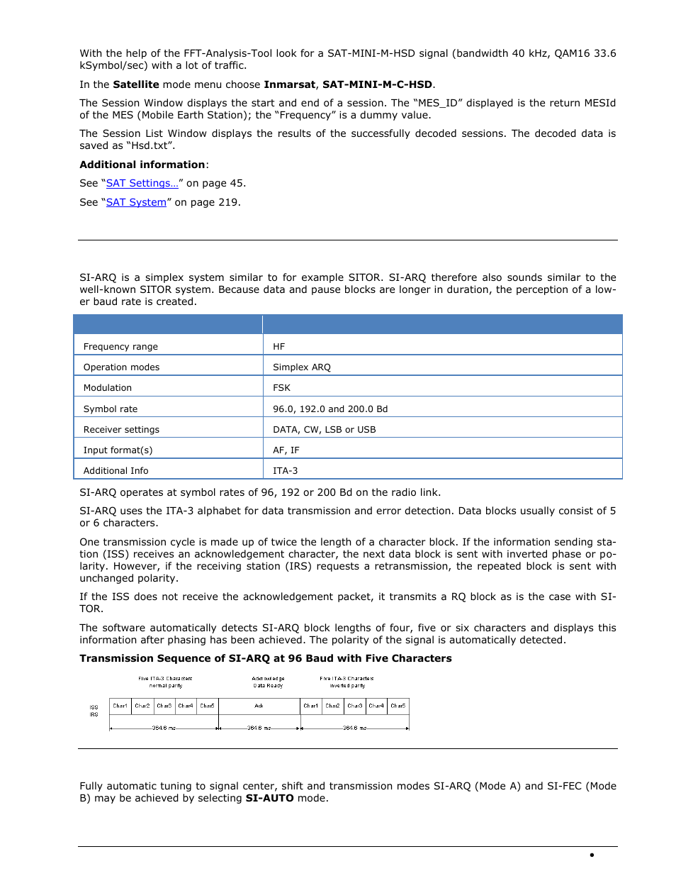 Si-arq, Si-auto | Wavecom W-SPECTRA (Automatic Monitoring System) V1.1.0 User Manual | Page 181 / 292