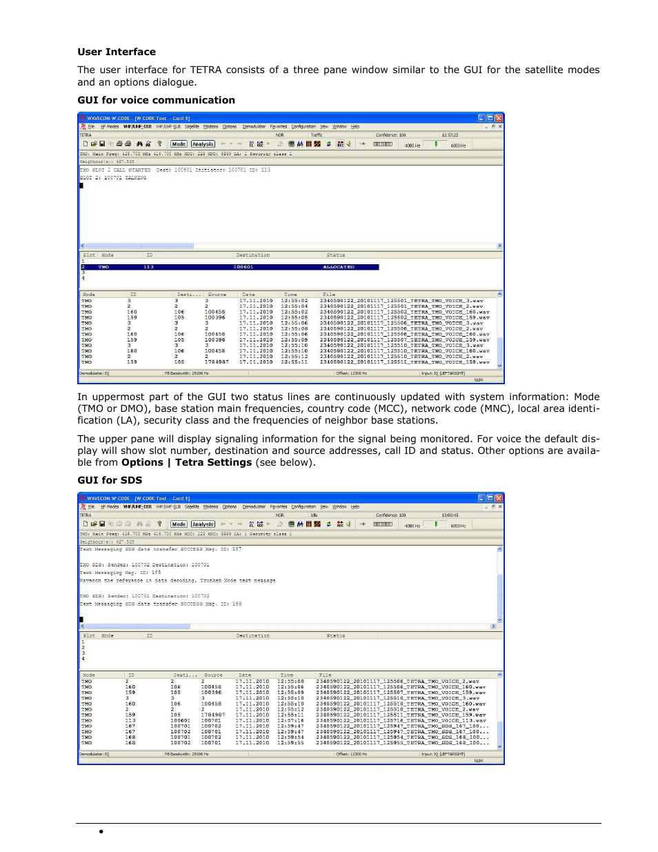 Wavecom W-SPECTRA (Automatic Monitoring System) V1.1.0 User Manual | Page 196 / 292