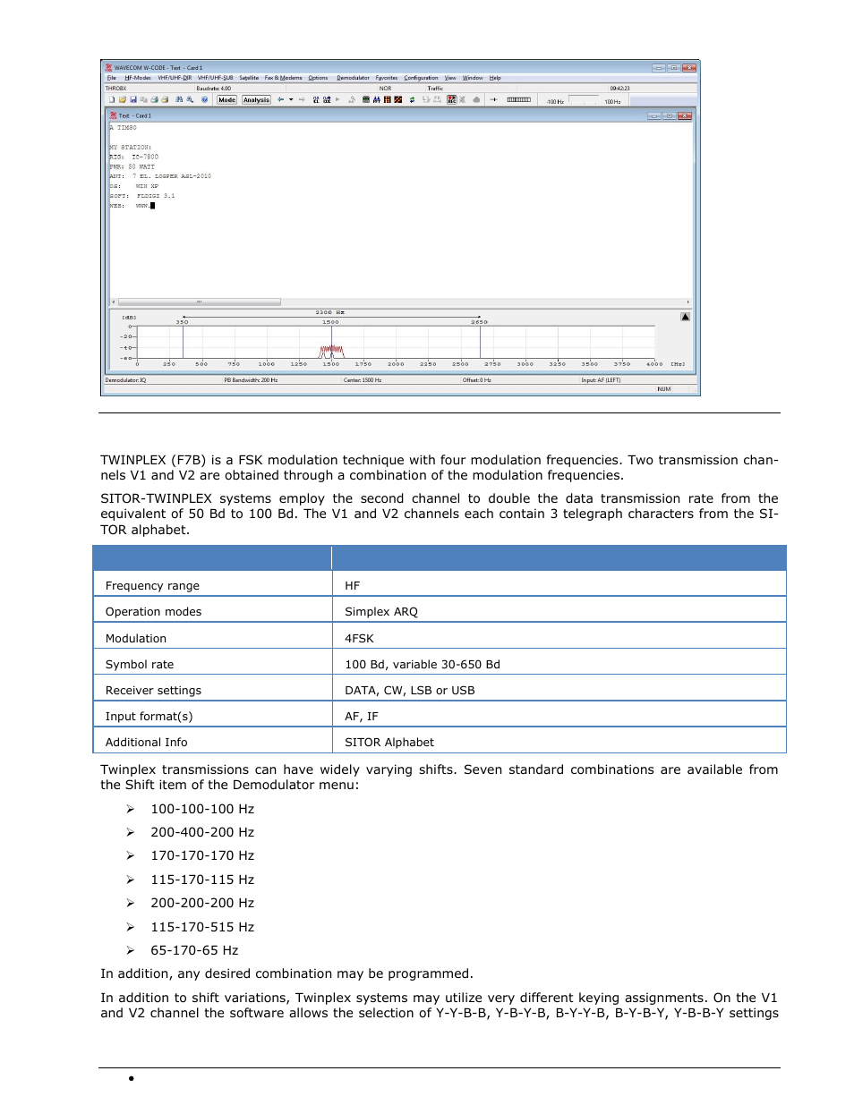Twinplex | Wavecom W-SPECTRA (Automatic Monitoring System) V1.1.0 User Manual | Page 200 / 292