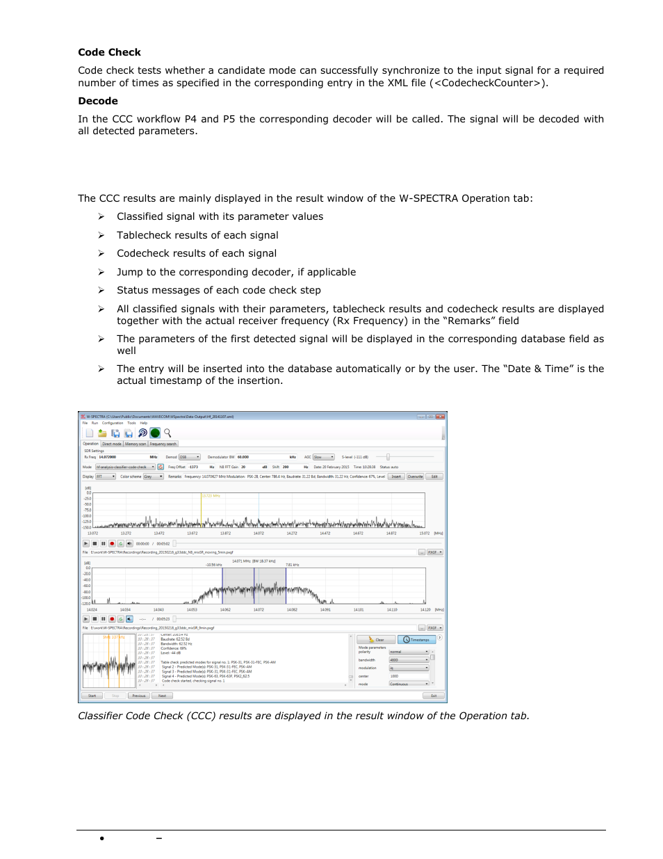 User interface | Wavecom W-SPECTRA (Automatic Monitoring System) V1.1.0 User Manual | Page 218 / 292