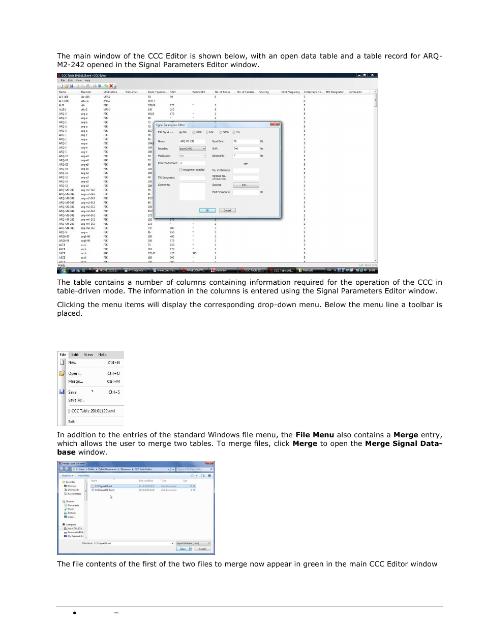 Ccc editor gui | Wavecom W-SPECTRA (Automatic Monitoring System) V1.1.0 User Manual | Page 222 / 292