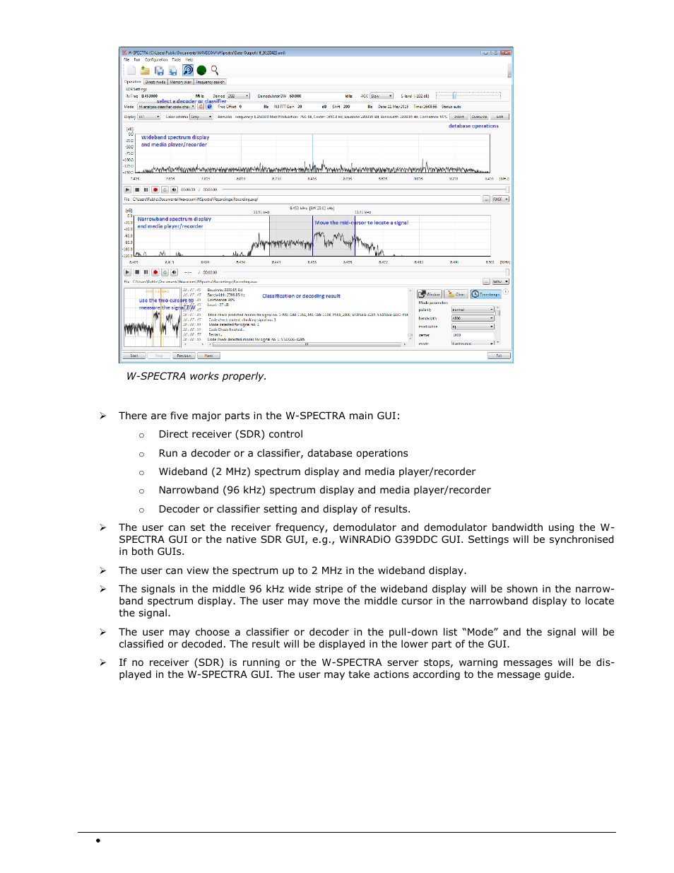 Wavecom W-SPECTRA (Automatic Monitoring System) V1.1.0 User Manual | Page 24 / 292