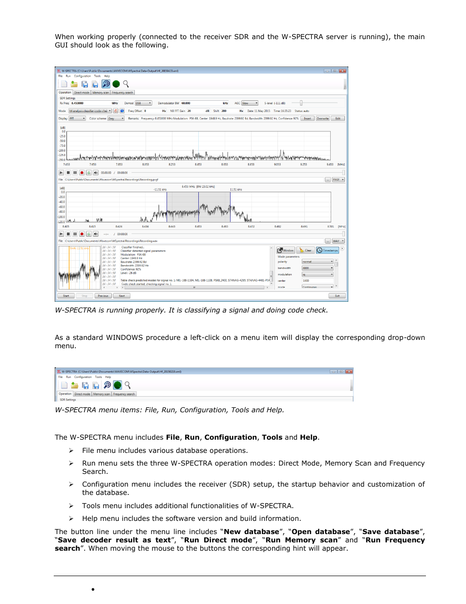 Wavecom W-SPECTRA (Automatic Monitoring System) V1.1.0 User Manual | Page 27 / 292