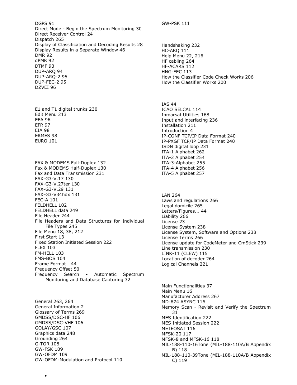 Wavecom W-SPECTRA (Automatic Monitoring System) V1.1.0 User Manual | Page 290 / 292