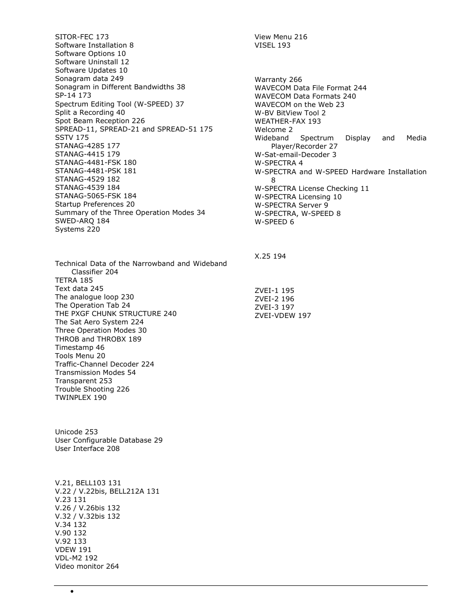 Wavecom W-SPECTRA (Automatic Monitoring System) V1.1.0 User Manual | Page 292 / 292