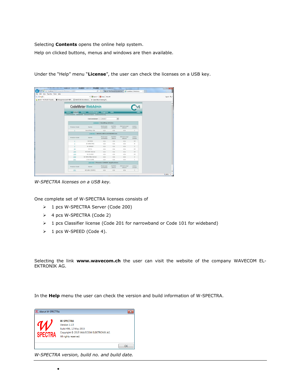 Wavecom W-SPECTRA (Automatic Monitoring System) V1.1.0 User Manual | Page 33 / 292