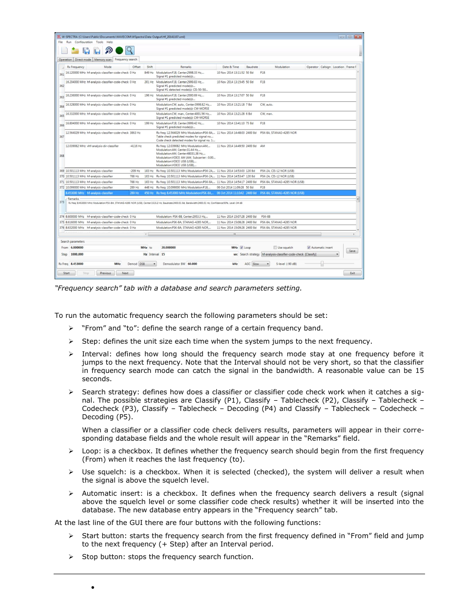 Wavecom W-SPECTRA (Automatic Monitoring System) V1.1.0 User Manual | Page 43 / 292
