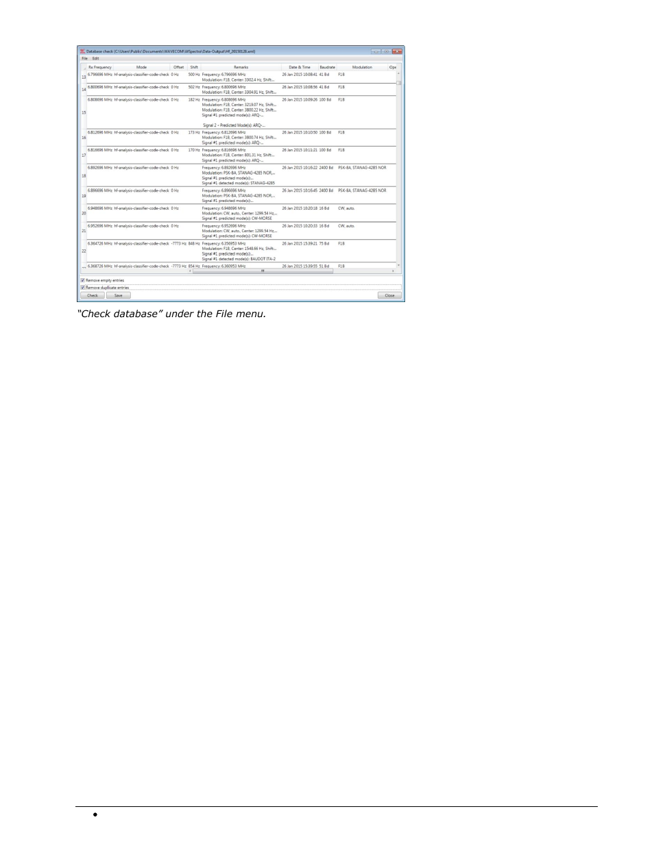 Wavecom W-SPECTRA (Automatic Monitoring System) V1.1.0 User Manual | Page 46 / 292